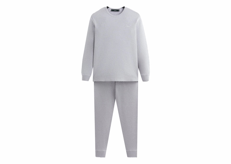 Kith Kithmas Waffle Thermal Set Light Heather Grey