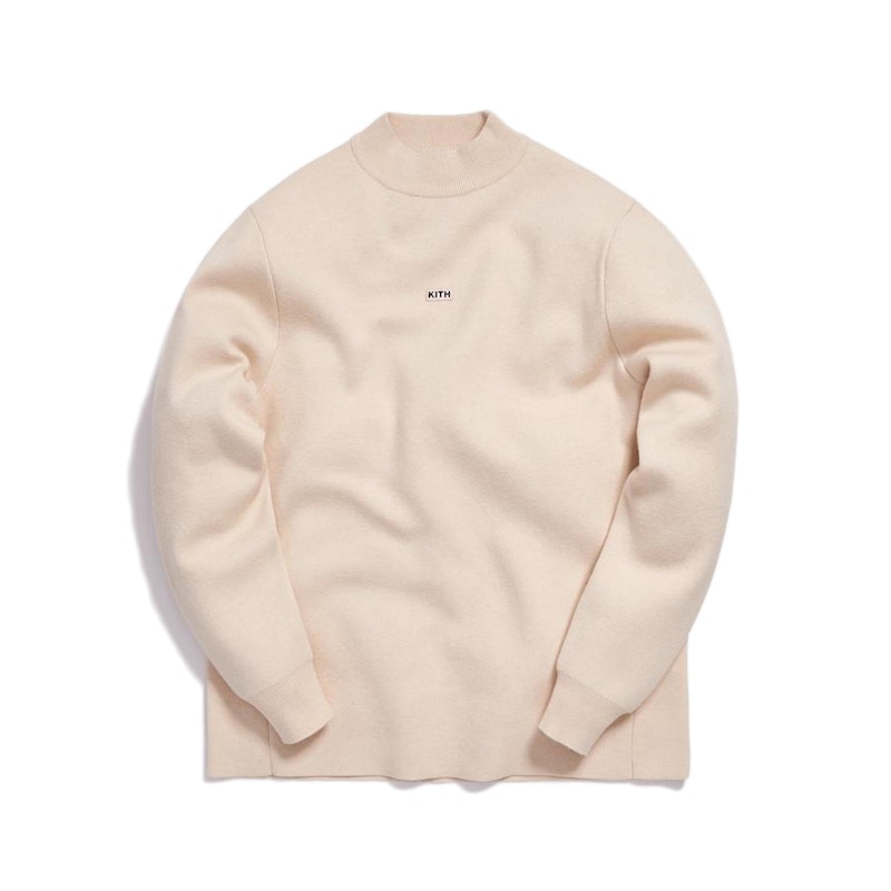 Kith Knit L/S Mock Neck Ivory
