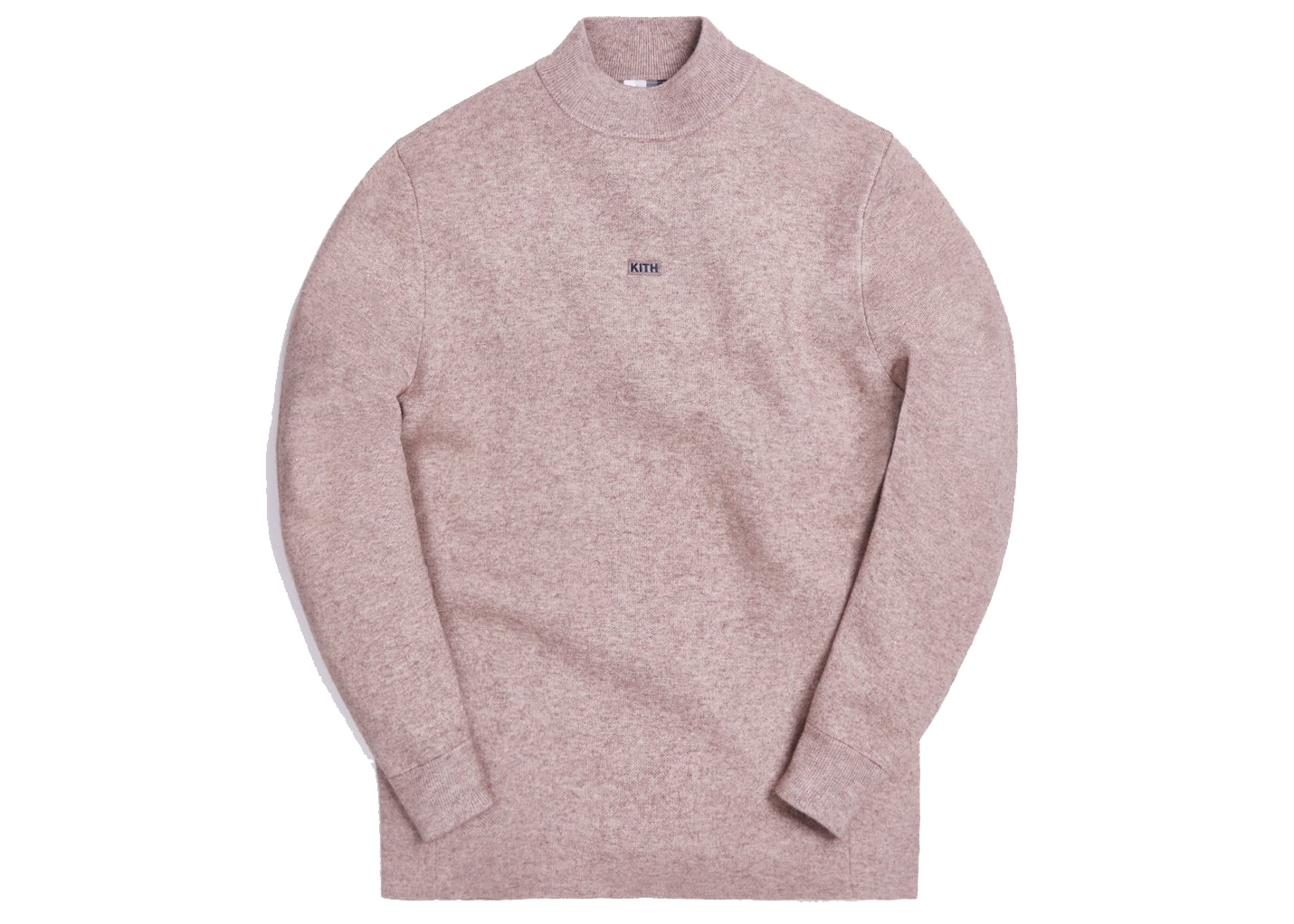 Kith L/S Mock Neck Heather Oatmeal - FW20 Men's - GB