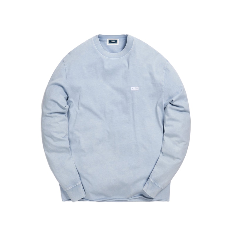 Kith LAX Pigment Dyed L/S Tee Light Indigo Hombre - SS20 - US