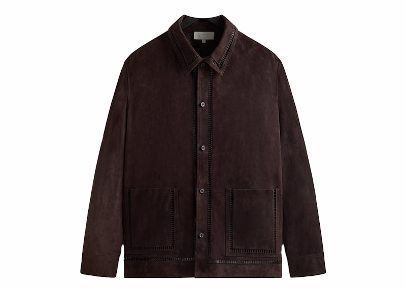ジャケット・アウター Kith Ladder Stitch Suede Overshirt Kith Ladder Stitch Suede Boxy Collared Overshirt Incognito