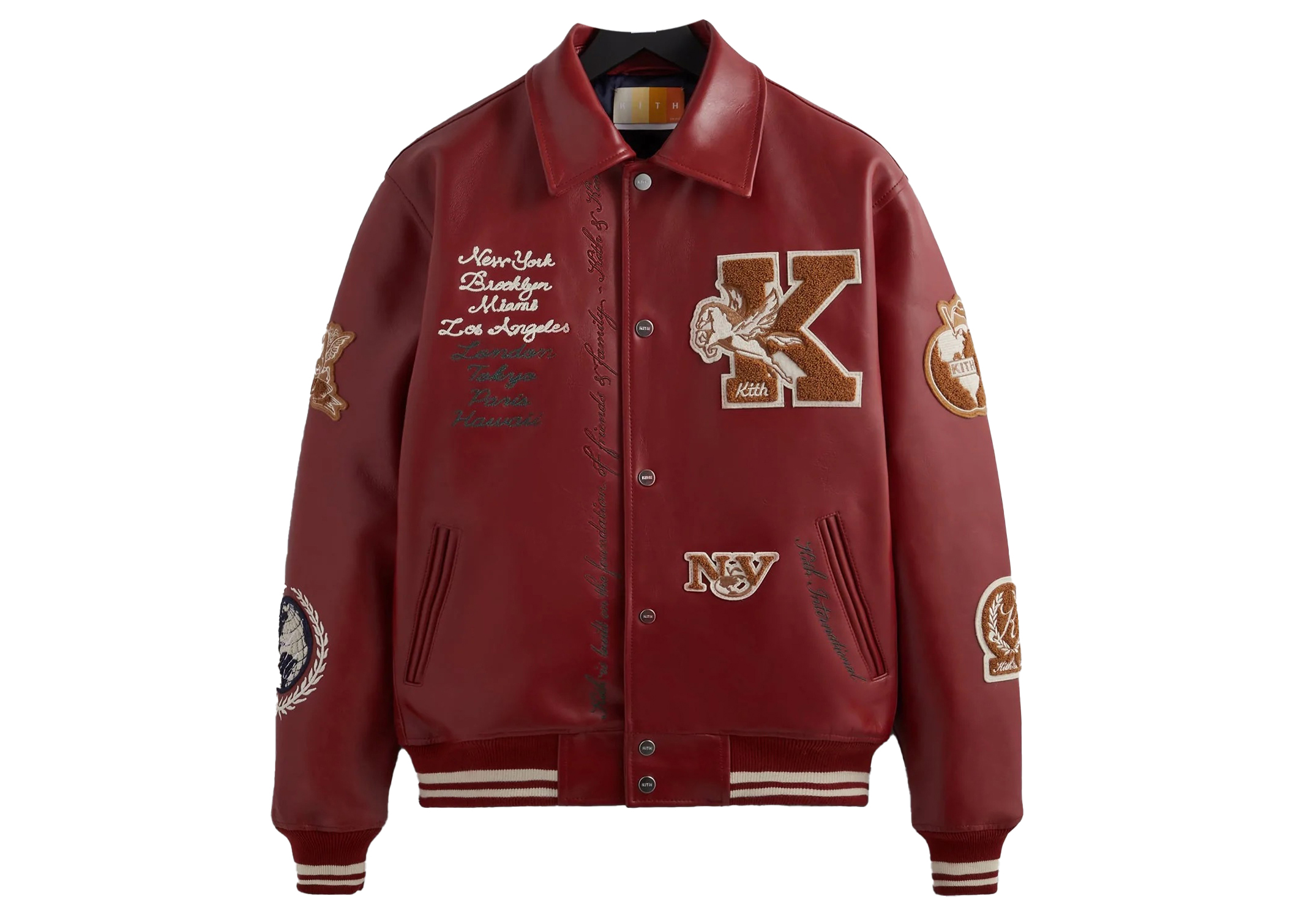 Kith Leather Coaches Jacket Allure Men's - FW22 - US