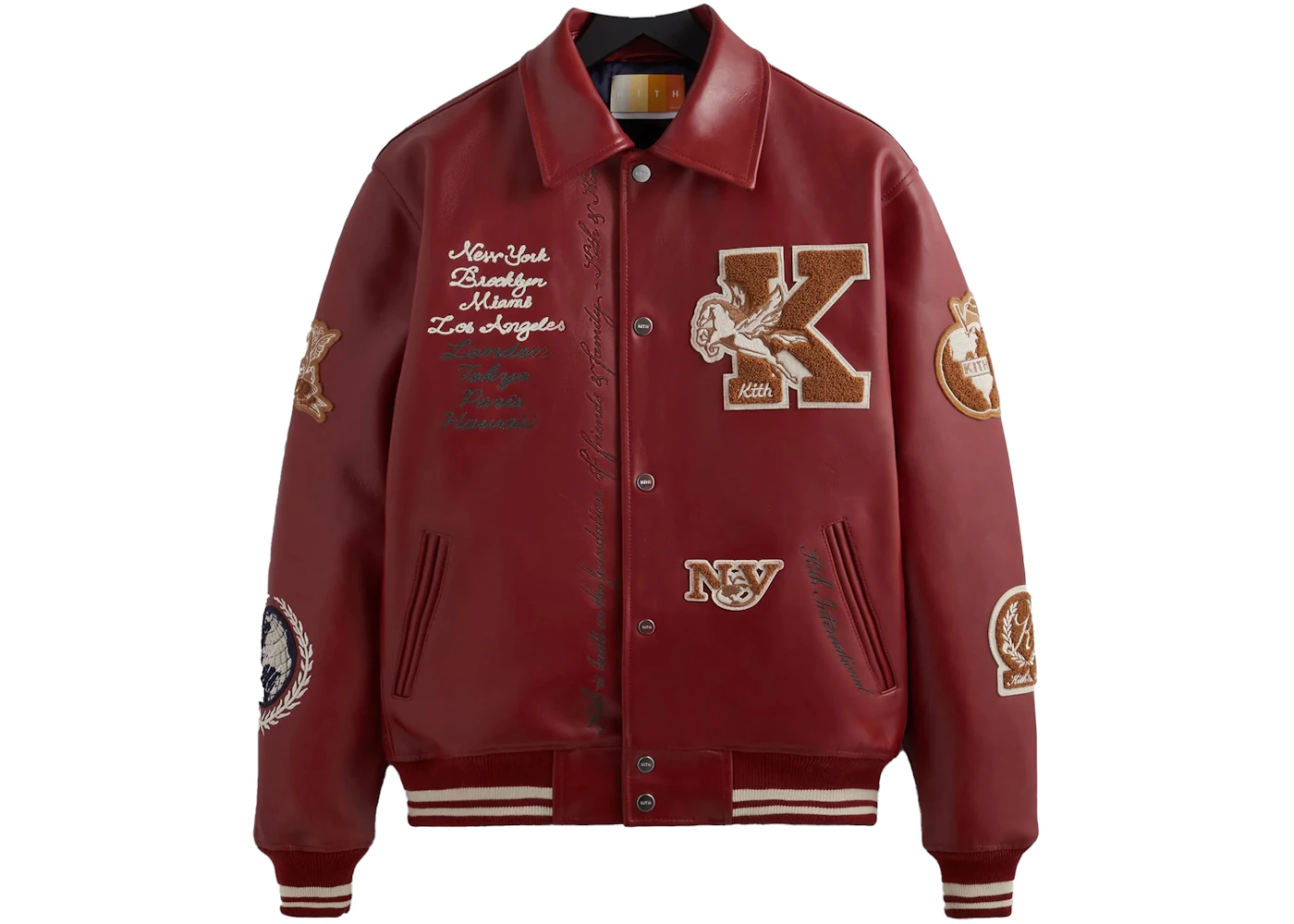 Kith Leather Coaches Jacket Allure Men's - FW22 - US