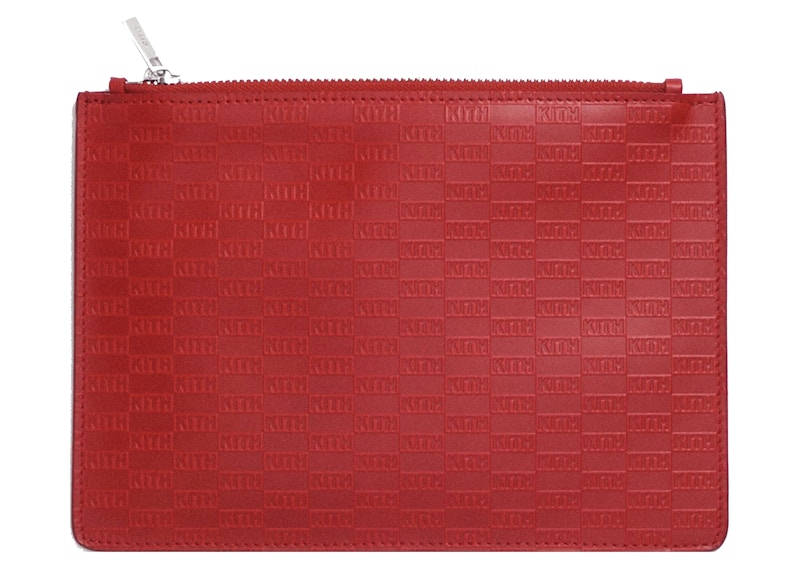 Kith Leather Pouch Red