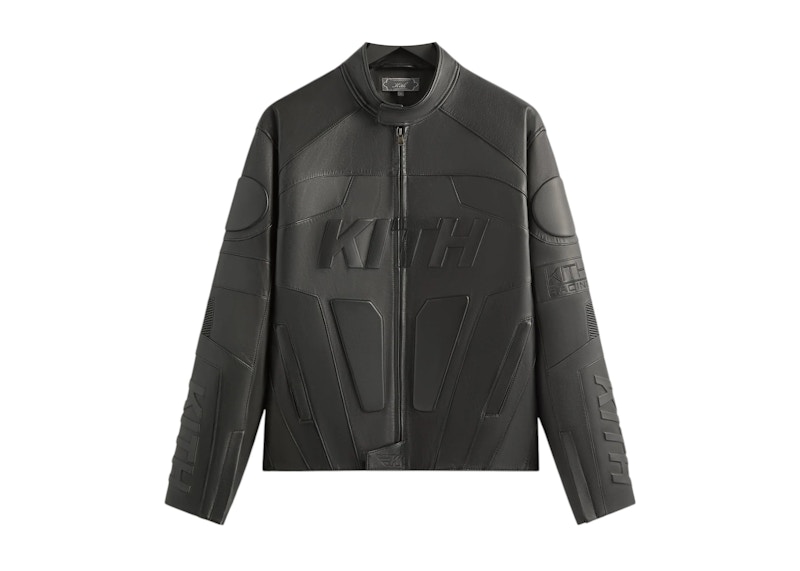 KITH ブラック ジャケット Kith Leather Wayne Moto Jacket Black メンズ - FW25 - JP