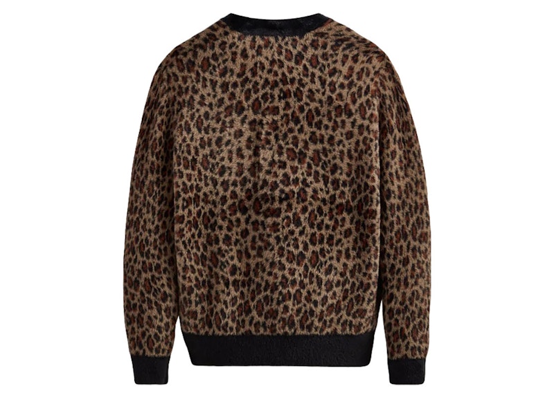 Kith Leopard Mohair Cardigan Birch Men's - FW22 - US