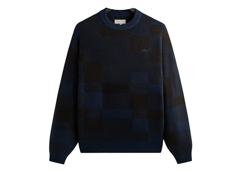 Kith Lewis Maglione Quadri Blu notte