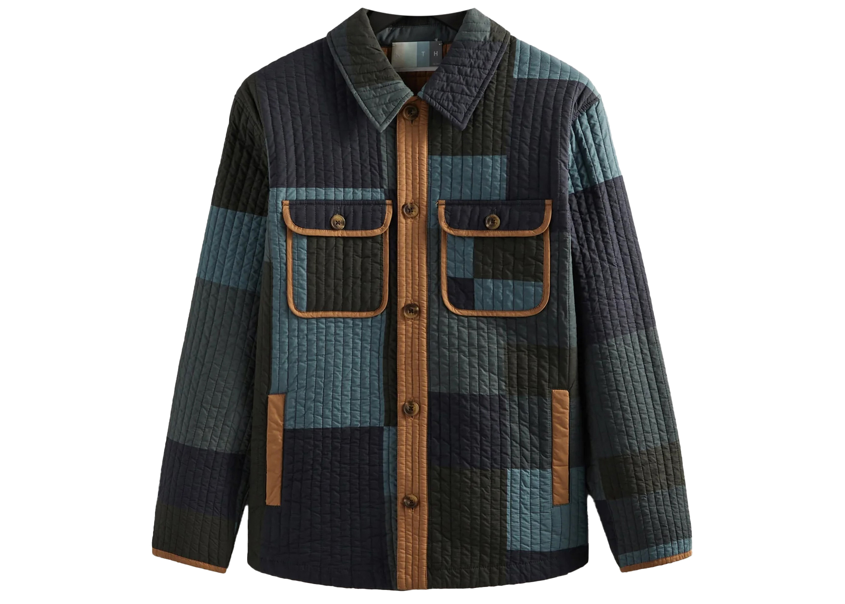 Kith Lowell Quilted Shirt Jacket Nocturnal Men's - SS23 - US
