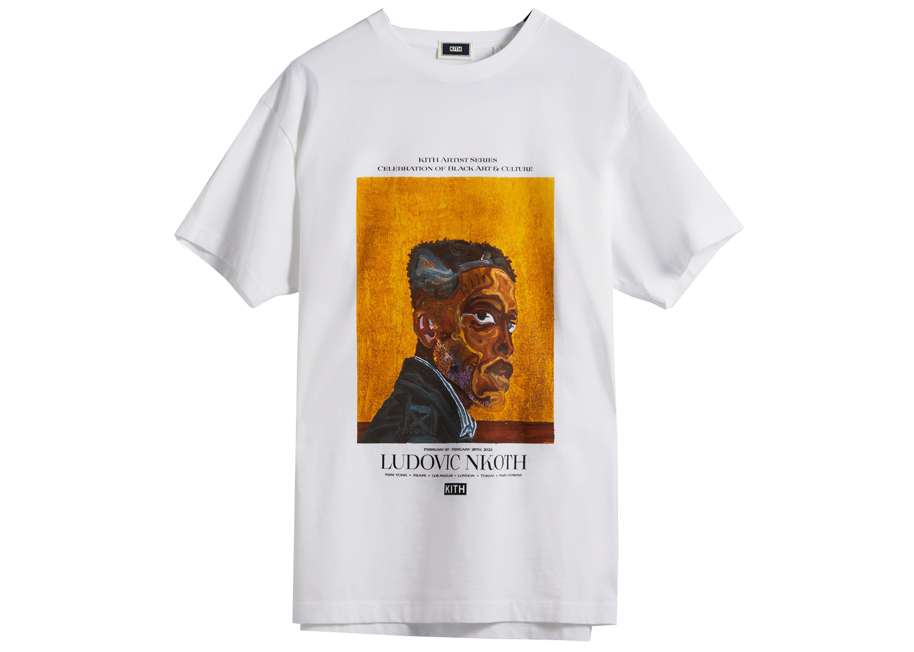 Kith Ludovic Nkoth Gallery Tee White Men's - SS22 - GB