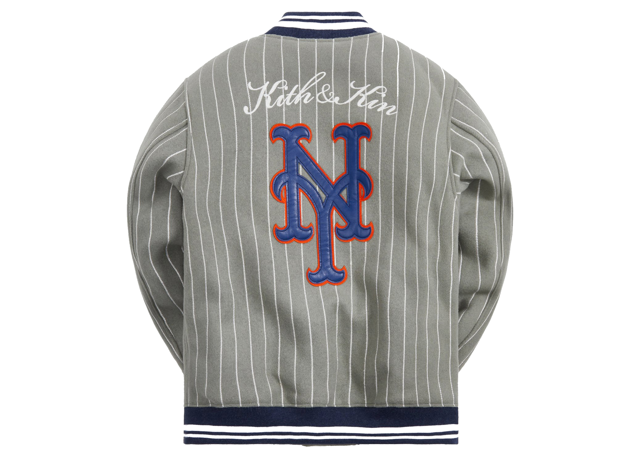 Kith MLB for New York Mets Wool Bomber Jacket Concrete