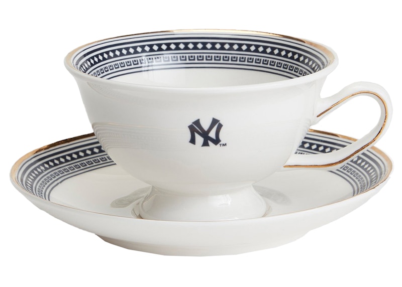 Kith MLB for New York Yankees 2 Piece Teacup Set Sandrift - FW21