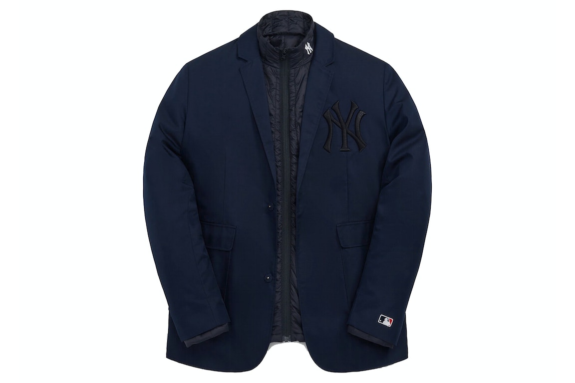 Pre-owned Kith Mlb For New York Yankees Beaumont Combo Blazer Nocturnal