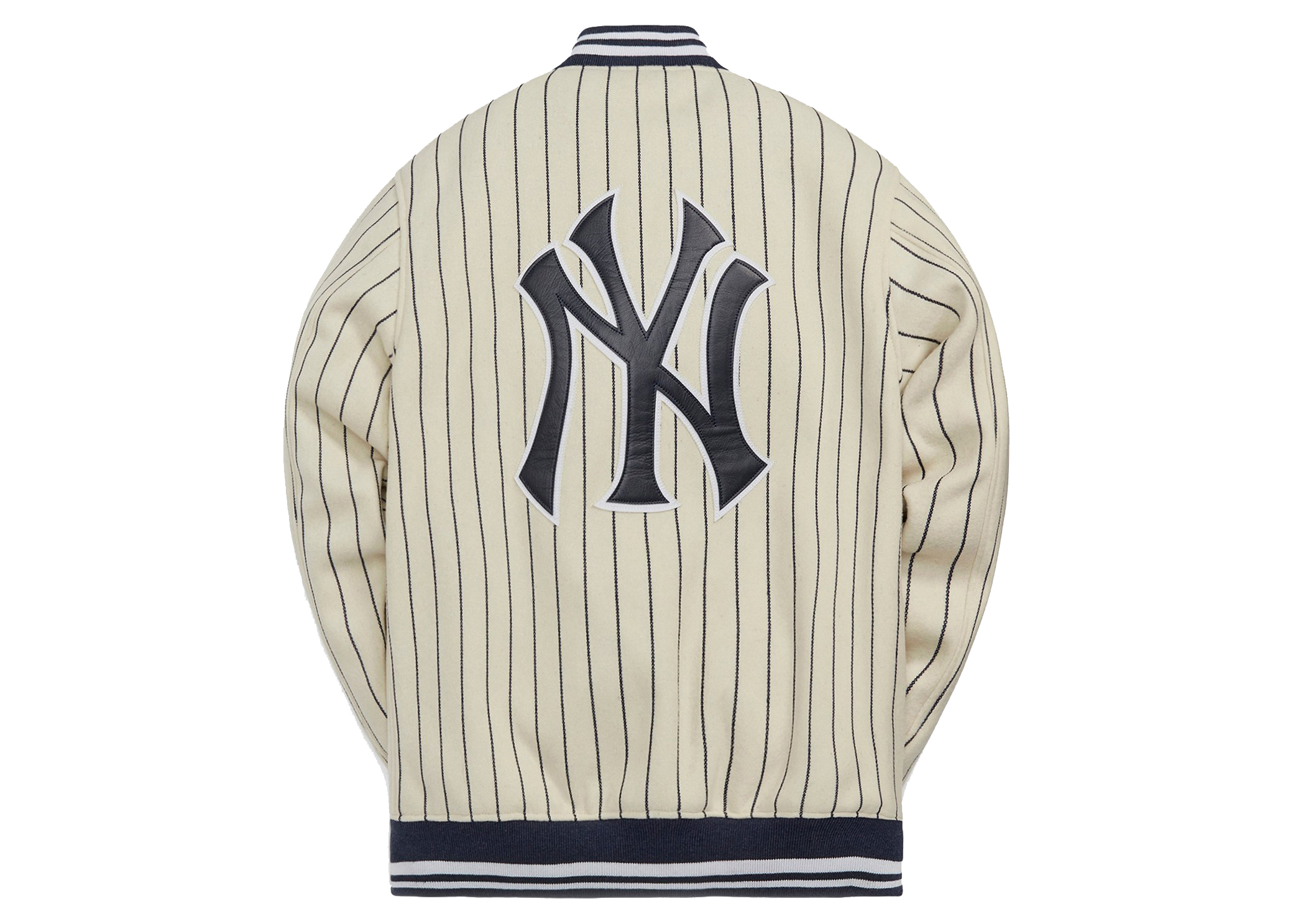 Kith MLB for New York Yankees Wool Bomber Jacket White Men's 