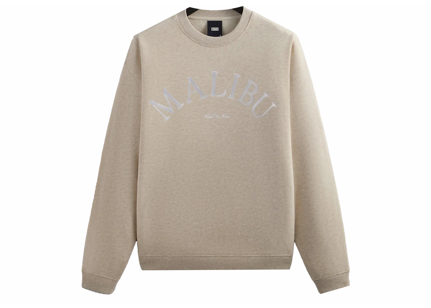 Kith Malibu Souvenir Crewneck Heather Oatmeal Men's SS24 US