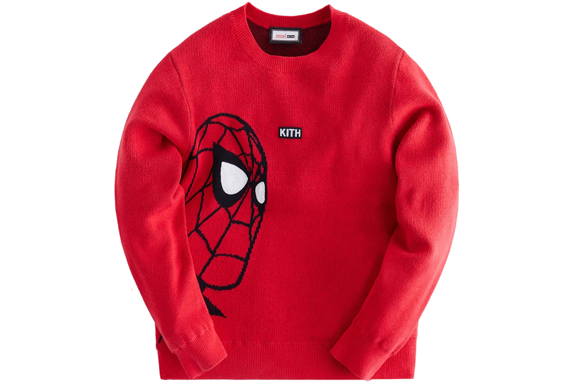 Kith Marvel Kids Spider-Man Hero Knit Crew Retro