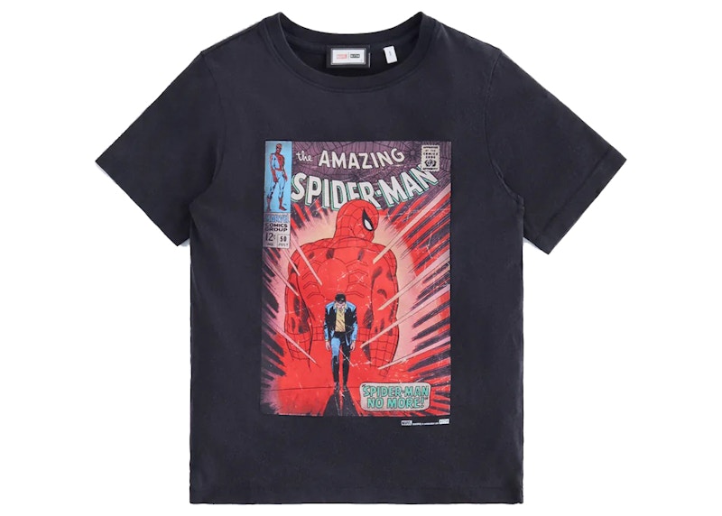 Kith Marvel Kids Spider-Man No More Vintage Tee Black Kids' - SS22