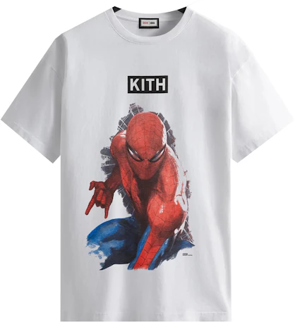laberinto Oclusión repetición Kith Marvel Spider-Man Action Vintage Tee White - SS22 - ES