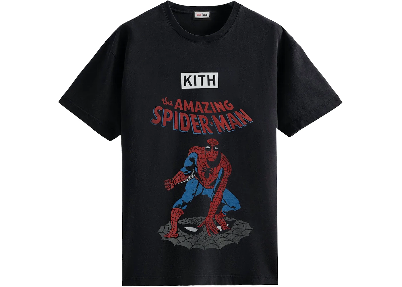Kith Marvel Spider-Man Allies Vintage Tee Black Men's - SS22 - US
