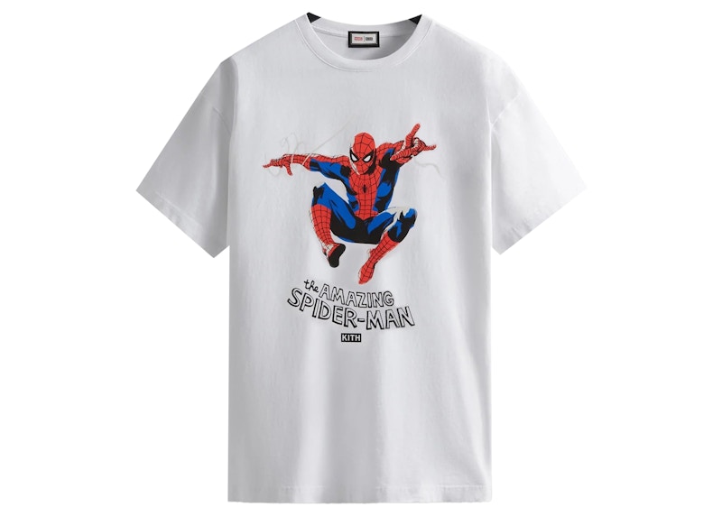 【売れ】KITH × Spider-Man Timeline Tee 白 おまけ付き トップス