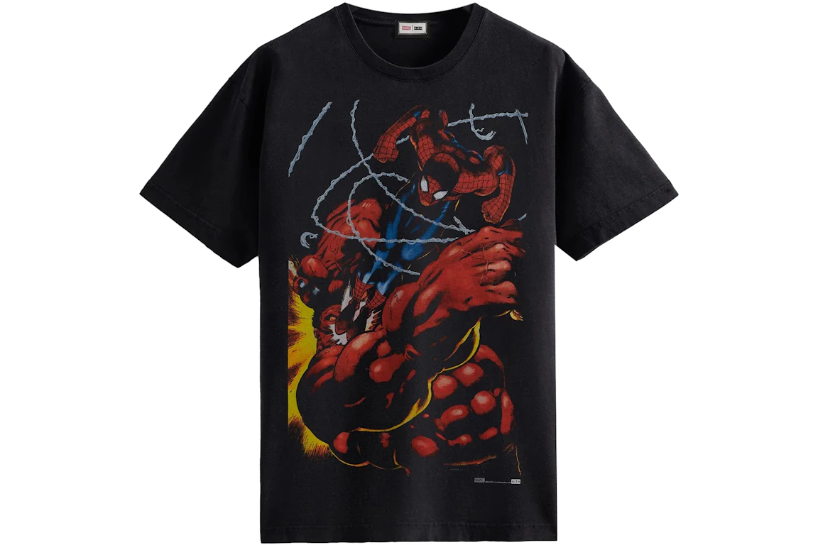Kith Marvel Spider-Man Red Hulk Vintage Tee Black