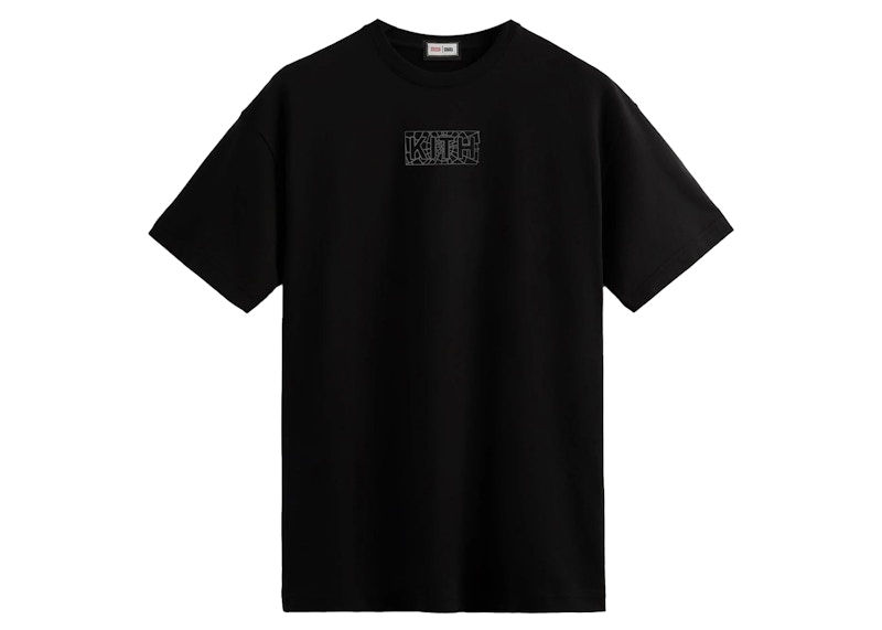 Kith Marvel Spider-Man Web Logo Tee Black Men's - SS22 - US