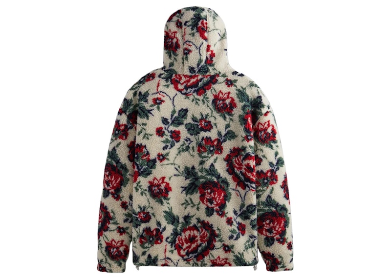 Kith Merrick Floral Sherpa Hoodie Sandrift