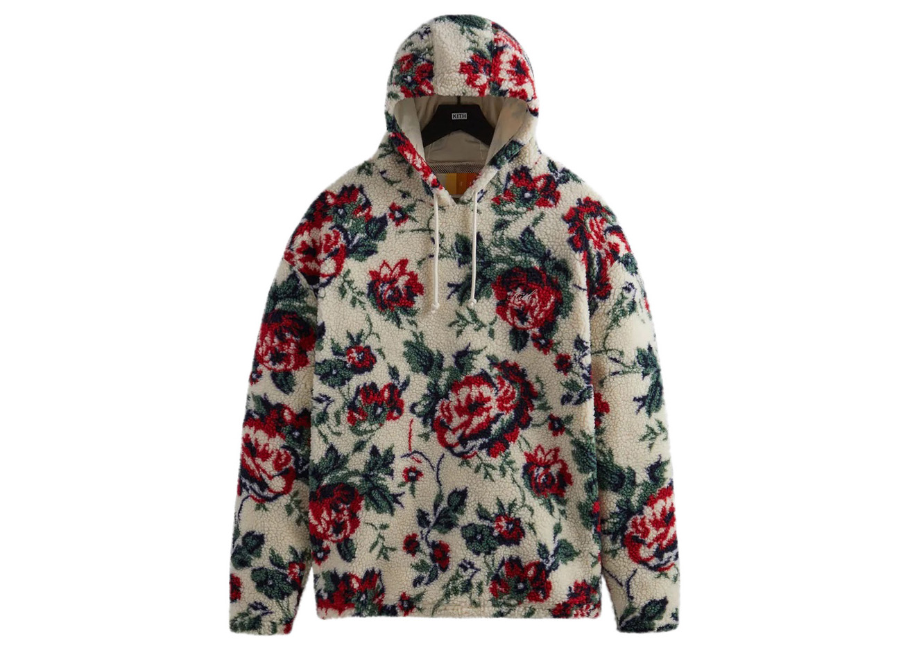 14,577円Kith Merrick Floral Sherpa Hoodie