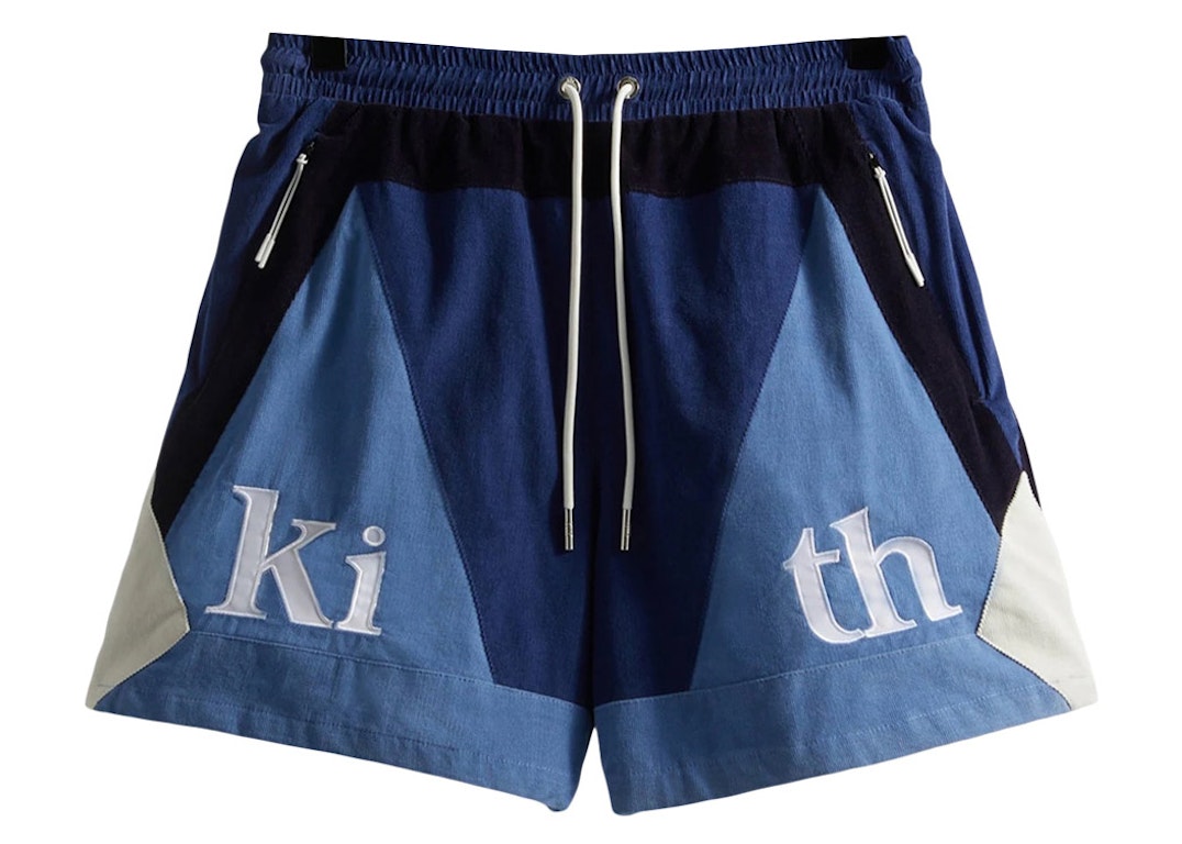 Pre-owned Kith Mixed Micro Cord Turbo Shorts Montage