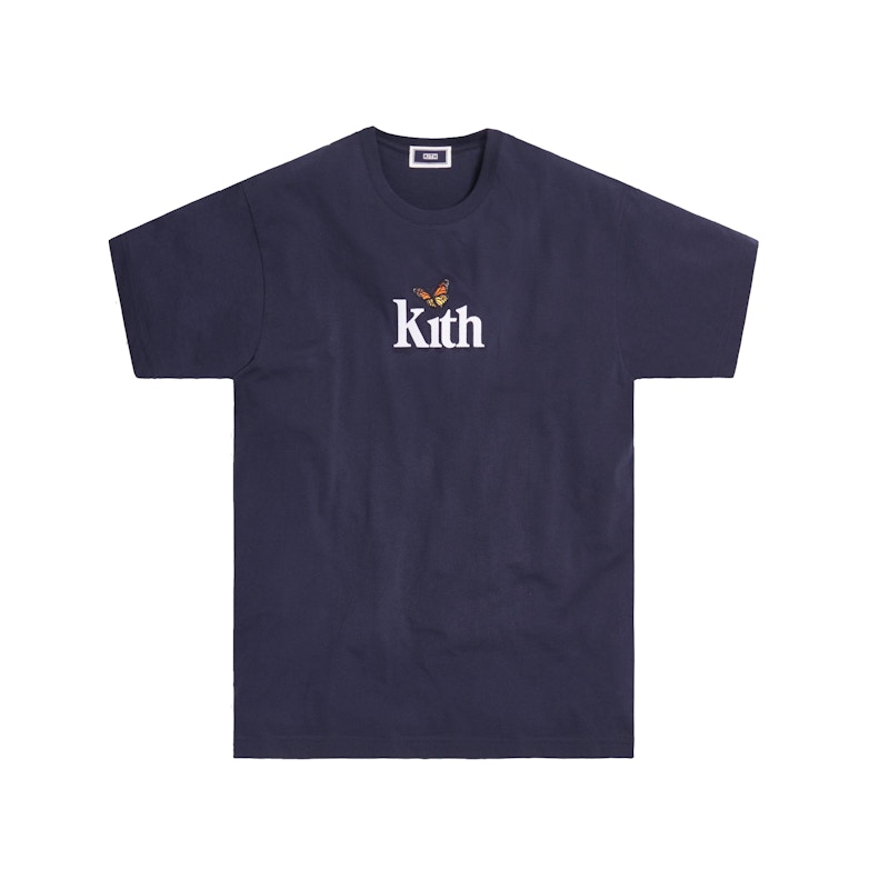 Kith Monarch Butterfly Tee Navy Men's - FW20 - US