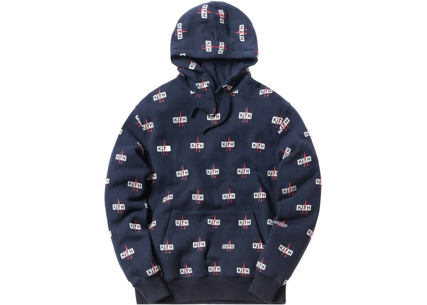 Kith moncler lachat down hoodie navy Outlet