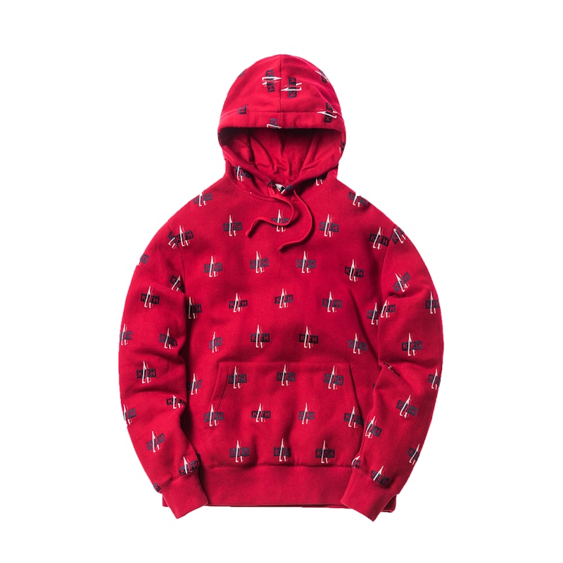 Kith Moncler Hoodie Red Men's - FW17 - US