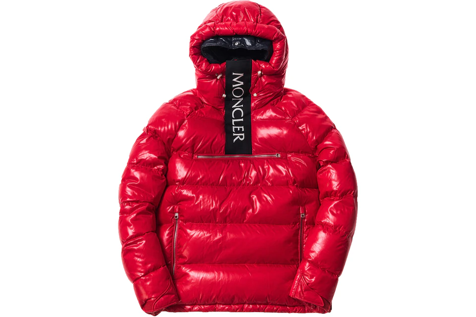 Kith Moncler Lachat Down Hoodie Red