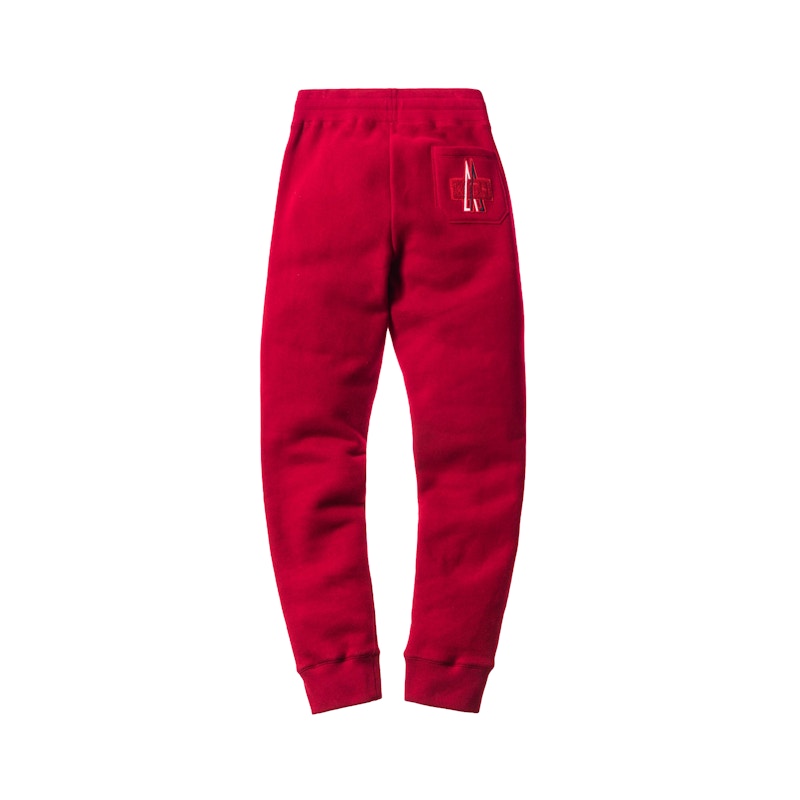 Kith Moncler Logo Sweatpant Red Men's - FW17 - US