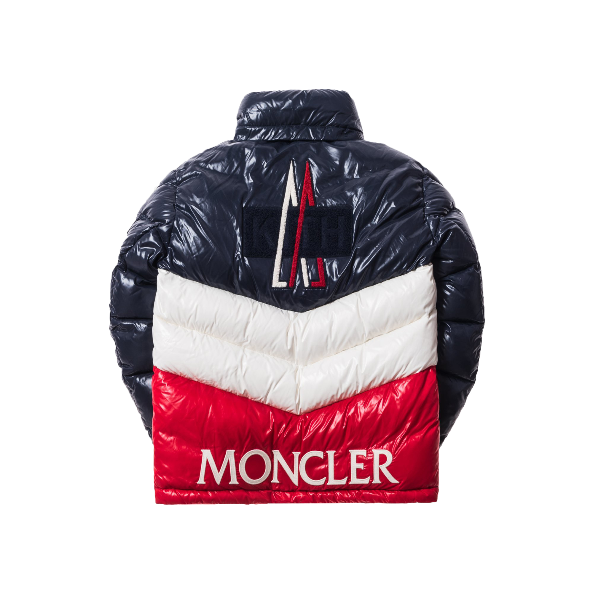 Red white and blue deals moncler jacket