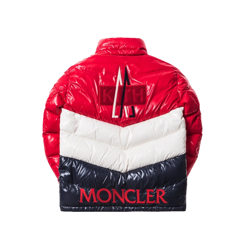 Red white and store blue moncler jacket