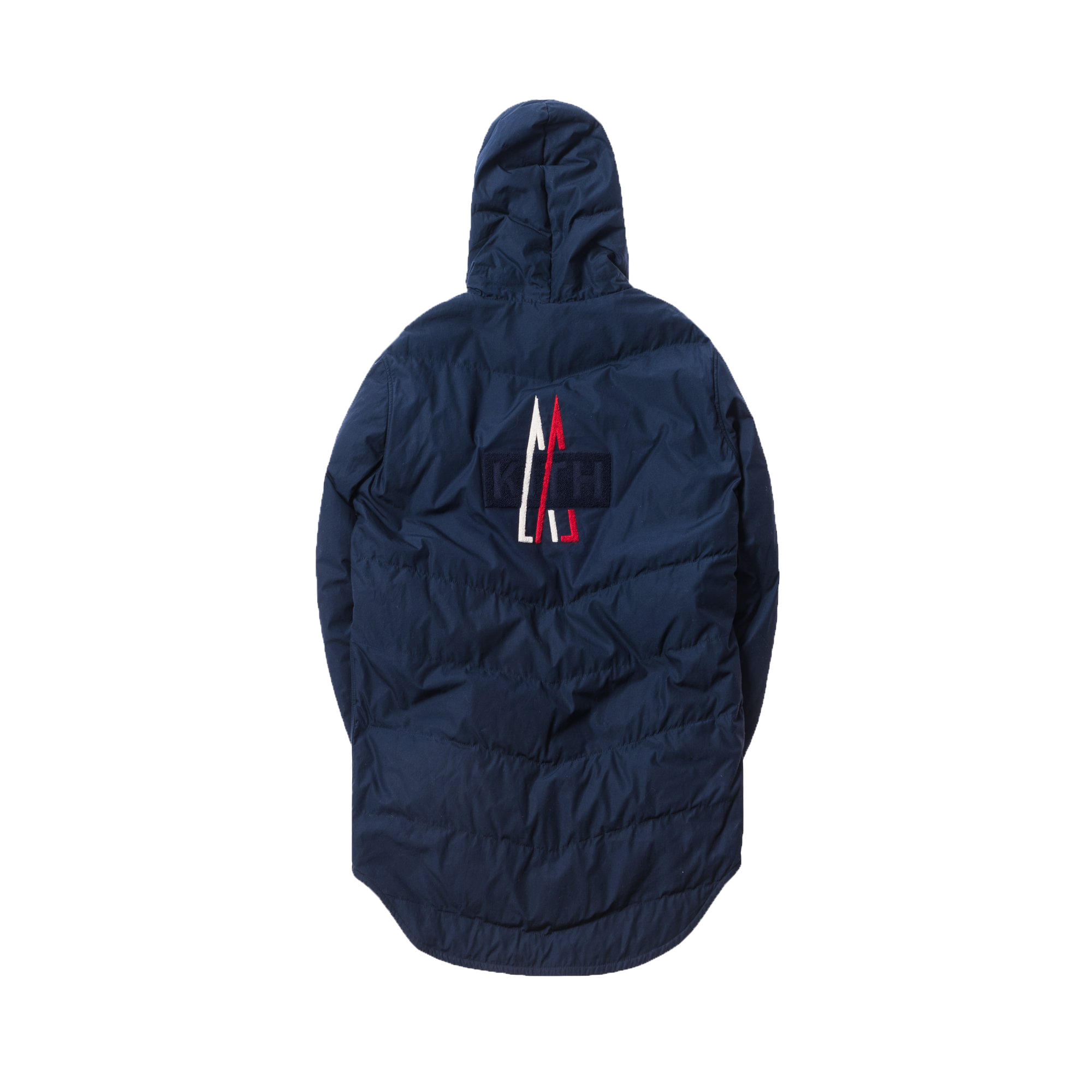Kith Moncler Soularac Long Quilted Hoodie Navy Men's - FW17 - US