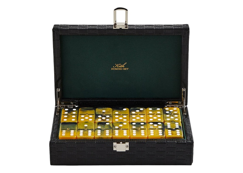 Kith Monogram Set Domino in Pelle Nero