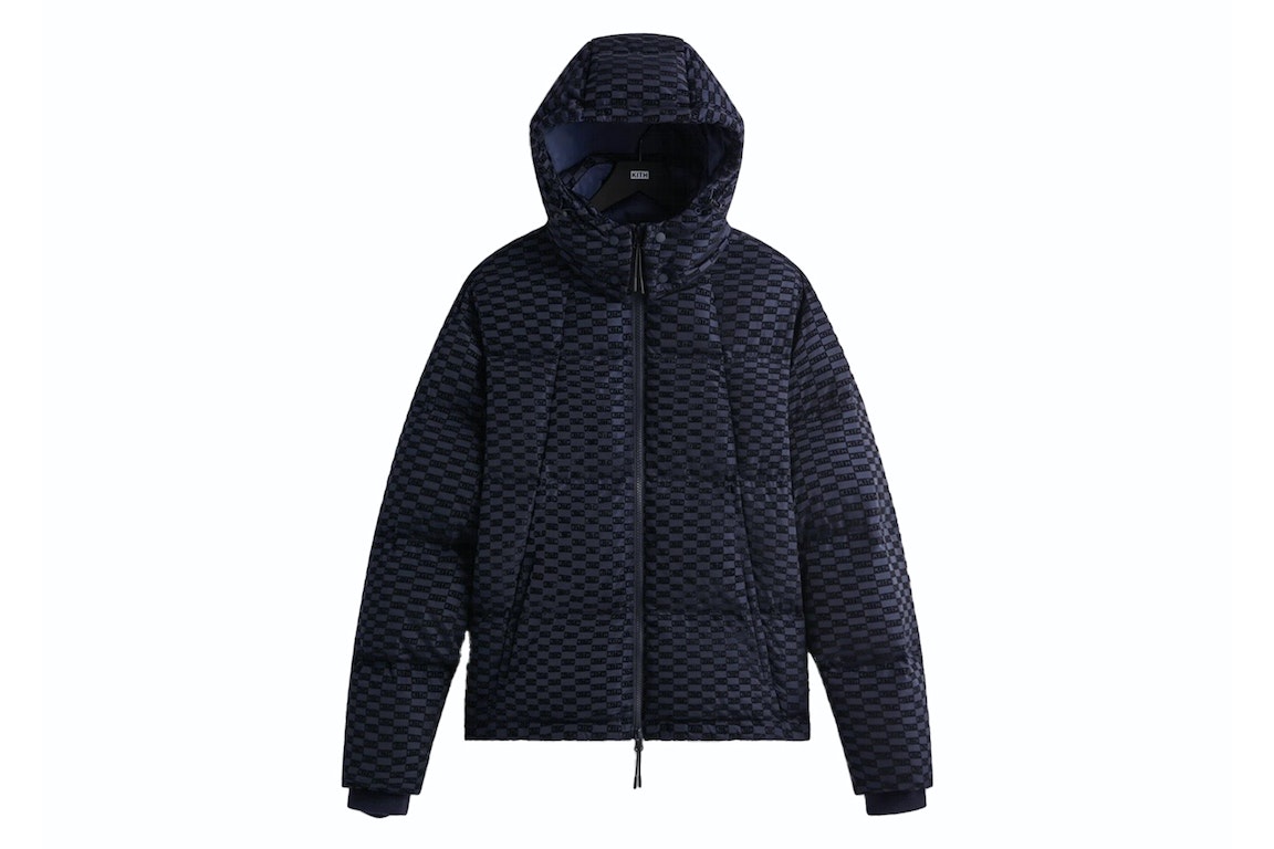 Pre-owned Kith Monogram Midi Puffer Jacket Nocturnal