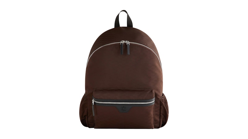 Kith Monogram Nylon Jacquard Backpack Dark Roast