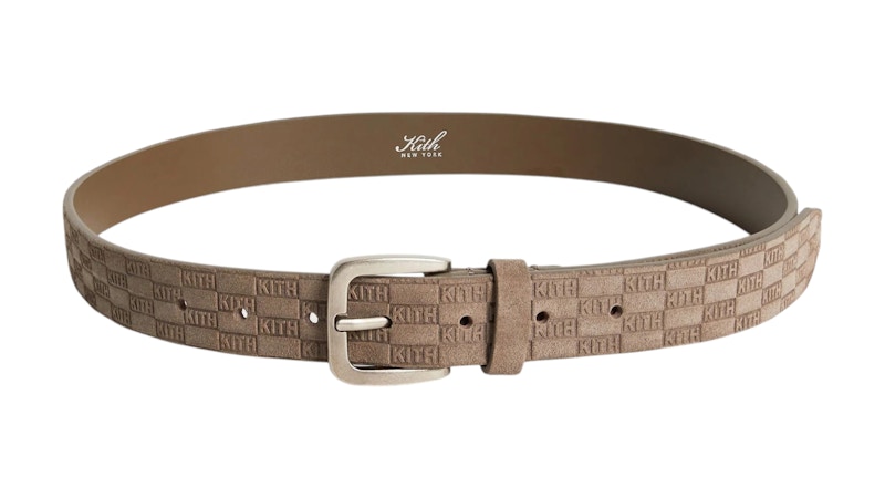 Kith Monogram Suede Belt Java
