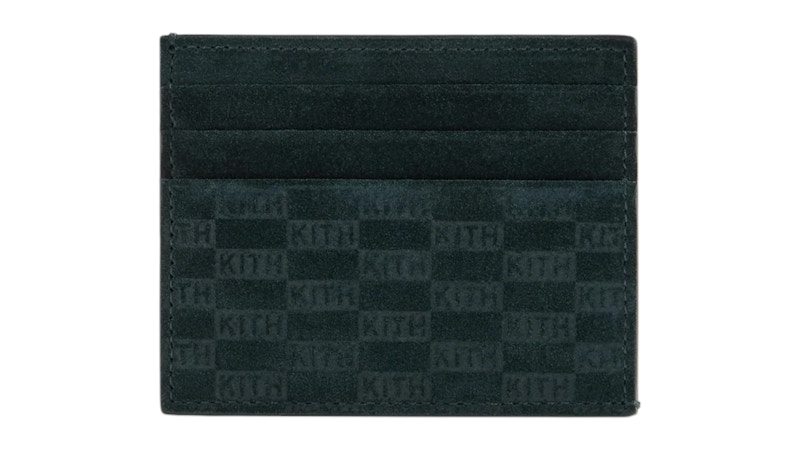 Kith Monogram Suede Card Holder Stadium