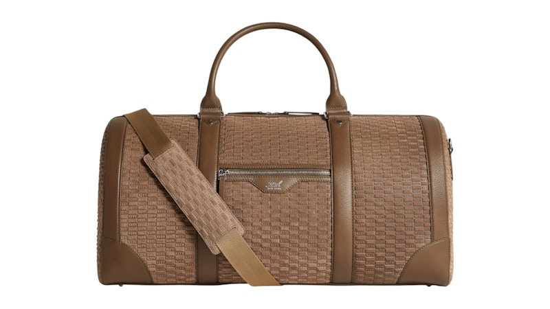 Kith Monogram Suede Traveler K55 Duffle Bag Java