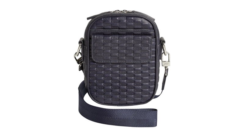 Kith Monogram Tumbled Leather Passenger K15 Bag Ink