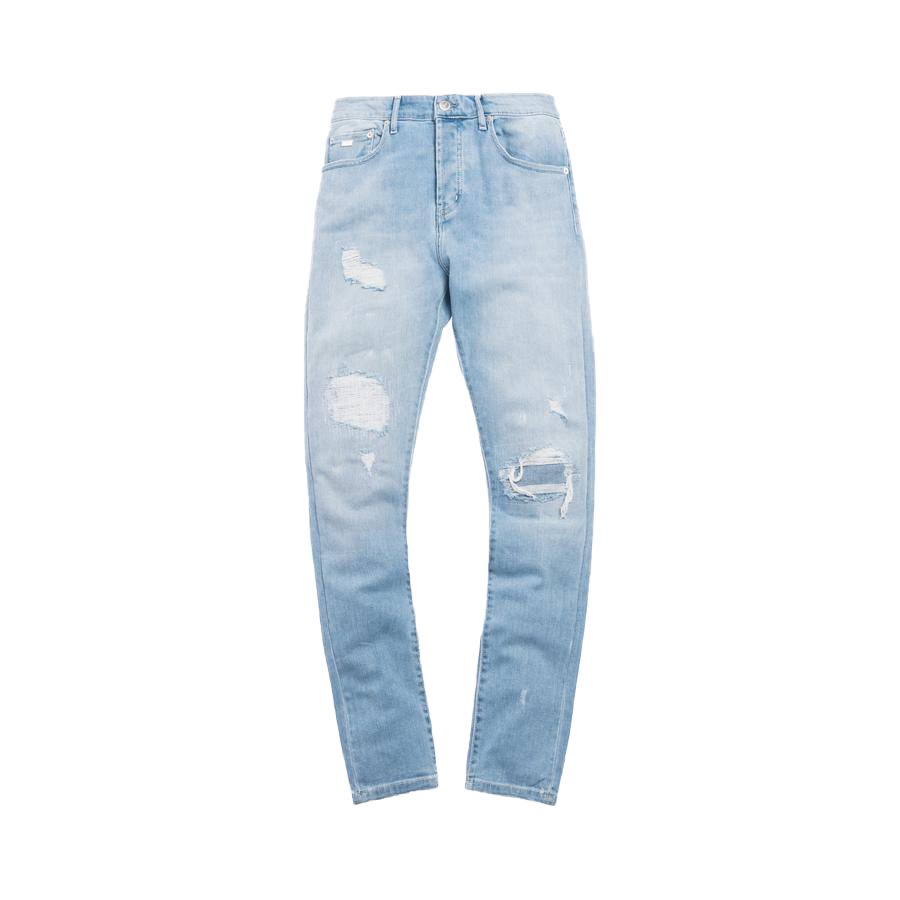 Diconna Men's Stretch Skinny Ripped Jeans Super Comfy Distressed Denim  Pants With Destroyed Holes Light Blue M - Walmart.com