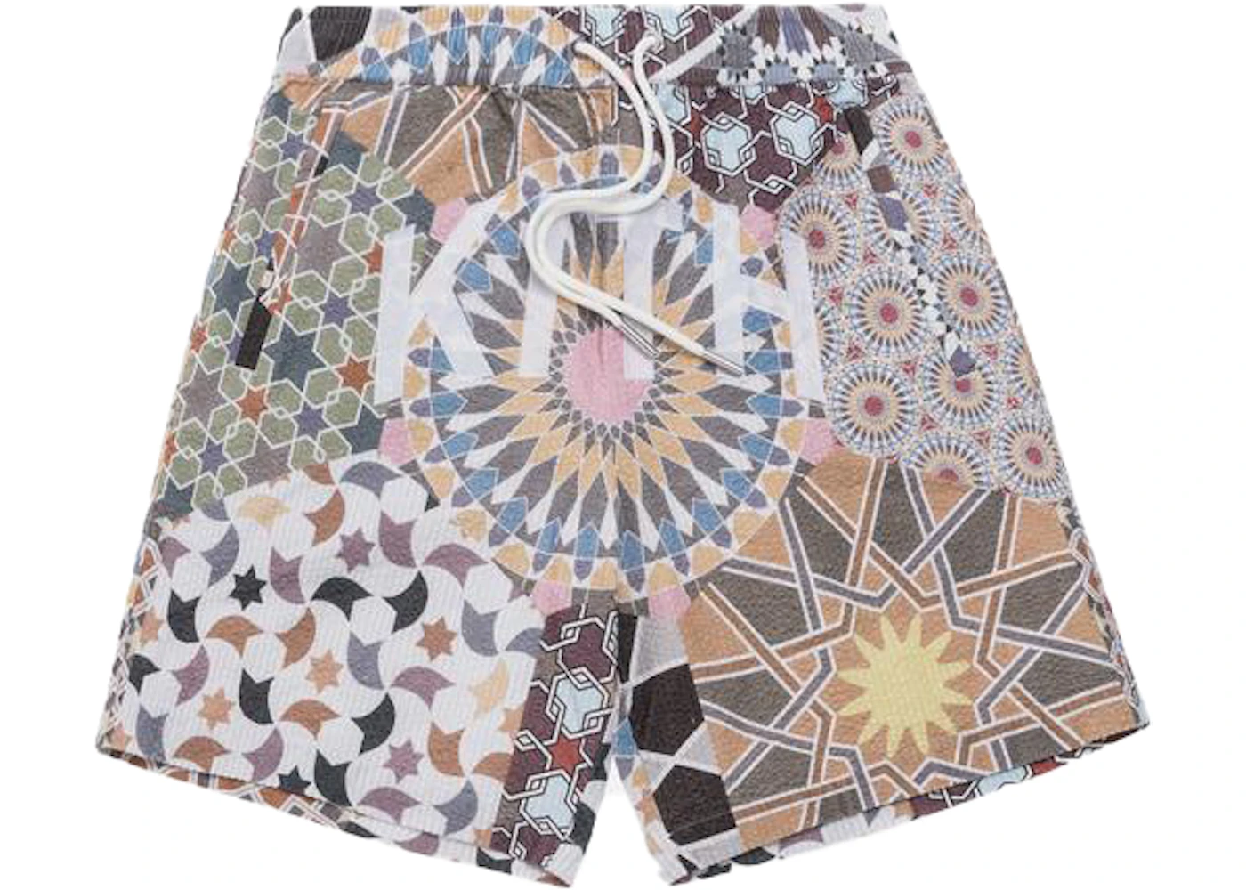 Kith Moroccan Tile Print Seersucker Shorts Multi