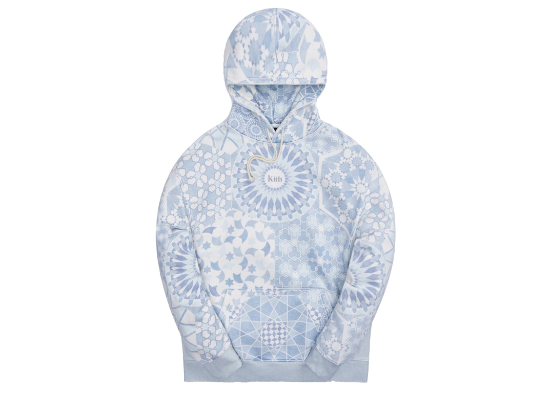 Pre-owned Kith Moroccan Tile Williams Iii Hoodie Avalanche