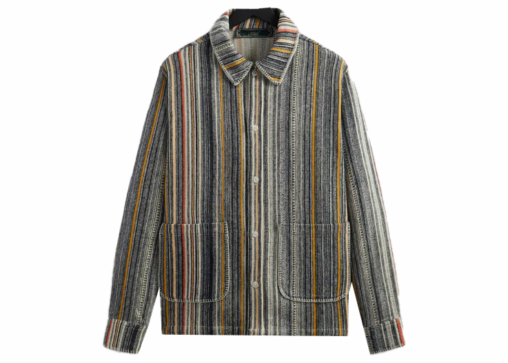 22,540円KithMulti Stripe Boxy Collared Overshirt