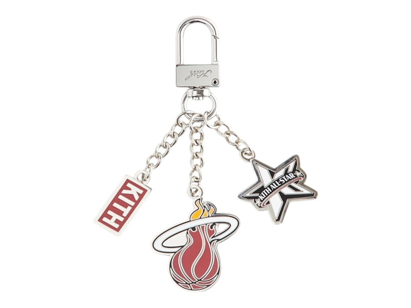Kith NBA All-Star Miami Heat Keychain Silver