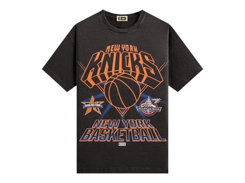 kith & nike for new york knicks tee black