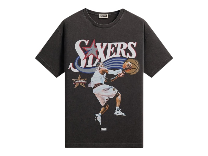 トップス Kith NBA 76ers Allen Iverson Vintage Tee Kith NBA All-Star Philadelphia 76ers Allen Iverson Vintage Tee